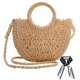 thumbnail image 1 of Bolso de hombro de paja, tejido Dailyacc, para verano, playa, mujer, 1 of 6