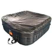 ALEKO 4 Person 120 Jet Outdoor Inflatable 160 Gallon Hot Tub Spa with Cover