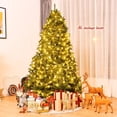 thumbnail image 4 of Costway 2,25m Árbol de Navidad No Iluminado con 1968 Ramas Abeto Artificial con Base de Metal Resistente Verde, 4 of 7