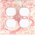 thumbnail image 3 of Metal Light Switch Plate Outlet Cover (Image of Marble Pink MAR063), 3 of 13