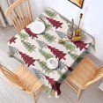 thumbnail image 2 of Multicolor Christmas Tree Pattern Square Tablecloth,Waterproof Square Table Cover,Wipeable Spillproof Washable Table Cover for Home Kitchen Party Decor 42"X42"(107x107cm), 2 of 6