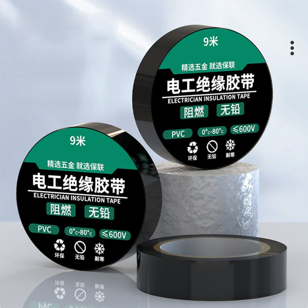 PatungKu 10/20Rolls 9Meter PVC Electrical Tape With Great Heat Resistance Electric Tape Perfect For Construction And Repairs