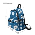 thumbnail image 3 of FORMRS School Backpack with Front Zippered Pocket 12" Elementary Student Travel Daypack, Blue Polar Bear, 3 of 6