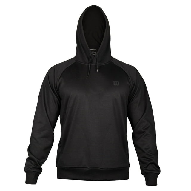 Sudadera Deportiva Wilson para Hombre Pulse Hoodie con Capucha Color Negro Talla M
