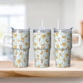 thumbnail image 2 of 20OZ Dog Themed Office Tumbler with Handle Straw and Lid Paw Print Coffee Cup for Women Friends Unique Holiday Birthday Gifts Fits Desk Cup Holders and Ideal for Work, 2 of 6