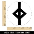 thumbnail image 2 of Norse Viking Dwarven Rune Letter J Self-Inking Rubber Stamp Ink Stamper - Sky Blue Ink - Small 3/4 Inch, 2 of 7