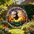 thumbnail image 6 of Fmbmuo Window Halloween Witch-Themed Acrylic Hanging Sign , Party Cute Spooky Wall Suncatcher Hanging Decorations , Front Door for Indoor Outdoor, 6 of 6