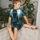 thumbnail image 4 of Balery Wolf Conjunto de Pijama Infantil de Manga Corta con Estampado – Ropa de Dormir de Algodón Suave-Small, 4 of 6