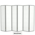 thumbnail image 7 of Red Lantern 6 ft. Tall Double Cross Shoji Screen - Grey - 6 Panels, 7 of 7