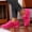 Pink, variant on YOUYEDIAN Loafers for Women Fall Winter Fashion Square Toe Warm Versatile Casual Flats Plush Comfy Outdoor Platform Shoes