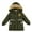 Army Green Puffer Jacket, variant on JSGEK Baby Boys Winter Puffer Jacket Warm Faux Fur Hood Thick Coat Kids Winter Clothes Outerwear Snowsuit Toddler Down Jacket Warm Thick Padded Coat Coffee 4 Years