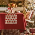 thumbnail image 5 of EUDIDV Romantic Presents Valentine's Day Table Runner Super Soft Tablecloth For Catering Wedding Kitchen Party Holiday Picnic Home Decor 13x72 Inch Long Romantic Heart Art Texture Valentine's Decor, 5 of 6