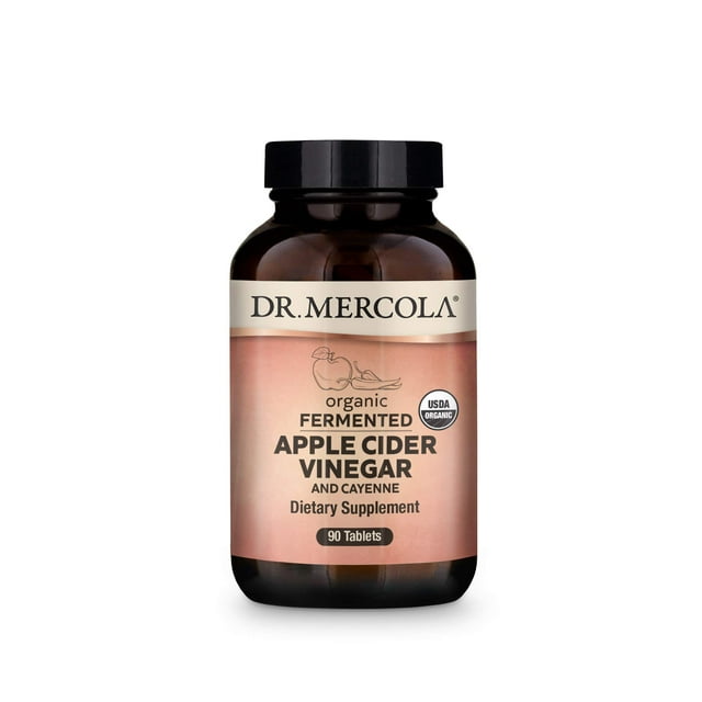 Complemente el vinagre de sidra de manzana fermentado orgánico Dr. Mercola