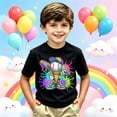 thumbnail image 2 of Miaoju Kids Baseball Shirt Game Day T-Shirt Oversized Short Sleeve Tops Sports Season Crew Neck Sunday Funday Shirt Boys Girls, 2 of 4