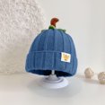 thumbnail image 2 of SAWOBUUN Baby Pumpkin Knit Beanie Hat for Boys Girls Soft Winter Warm Toddler Cap with Cute Funny Halloween Accessory & Photo Prop, 2 of 3