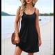 thumbnail image 4 of Vestidos de Verano para Mujer, con Tirantes Finos Ajustables, para Vacaciones en la Playa, Informales, Bonitos, con Bolsillos Negro M, 4 of 9