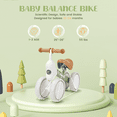 thumbnail image 3 of Baby Balance Bike for 1 Year Old Boys Girls, 12-24 Month Toddler Balance Bike with Adjustable Seat & Soft Seat, No Pedal 4 Silence Wheels Toddler First Bike, Kids First Birthday Toy Gift, 3 of 7