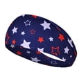thumbnail image 3 of Certgust Hot Sales Wide Head Scarf for Women Sports Wicking Elastic Headband for Independence Day Head Wraps for Women, 3 of 3