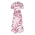 thumbnail image 4 of IROINNID Summer Dresses for Women 2024, Women Wedding Guest Maxi Dresses with Short Sleeve and Round Neck Printed Summer Casual Outfits Dress, 4 of 5
