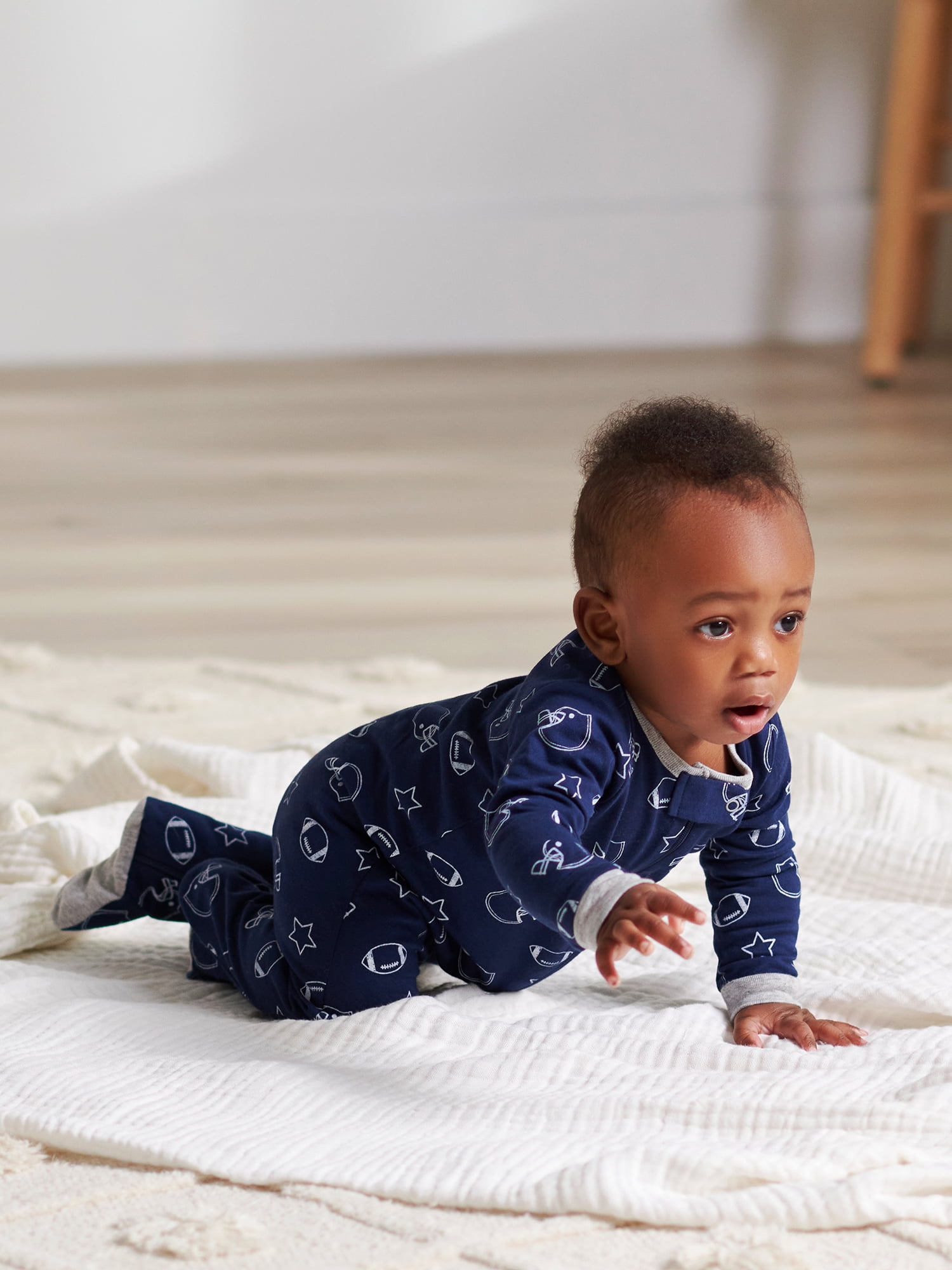 Gerber Baby Boy Sleep 'n Play Footed Pajamas, 4-Pack