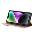 thumbnail image 4 of Nalacover Crossbody Wallet Phone Case for iPhone 14,Premium PU Leather Magnetic Closure Flip Stand Card Holder Zipper Pocket Purse Phone Case with Shoulder Strap,Rosegold, 4 of 11