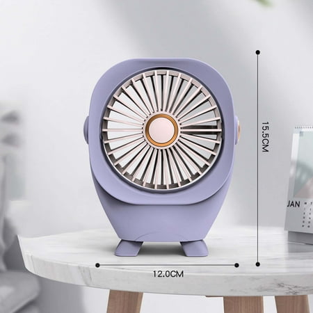 

Yyeselk USB 2023 Portable Soft And Cute Desktope Fan with Strong Airflow Small Table Fan 2 speeds Personal Fan for Desktop Home Office Bedroom Camping Outdoor 7.0Inch*4.7Inch