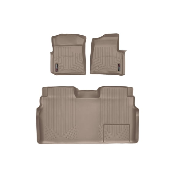 WeatherTech Custom Fit FloorLiners compatible with 2012-2014 Ford F-150 - 1st & 2nd Row, Tan