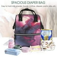 thumbnail image 5 of Fuzoiu Astronaut Riding Fiery Horse Print Diaper Bag Backpack,Baby Essentials Travel Tote,Multi function Waterproof Diaper Bag, Travel Essentials Baby Bag - Unisex, 5 of 6