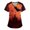 Orange, variant on Scrubs for Women Plus Size Short Sleeve V Neck Scrubs Halloween Printed Stretchy Casual Shirt Medical Basic Lightweight Womens Blouses with Pockets, Orange S