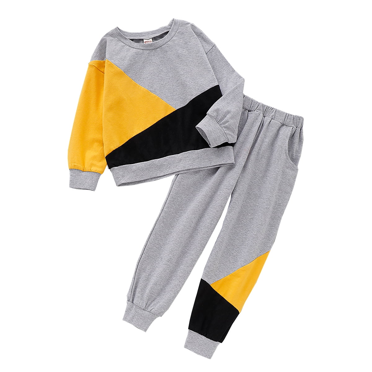 2t Boy Clothes 1224M Little Boy Outfits Classic Style Colorblock Long