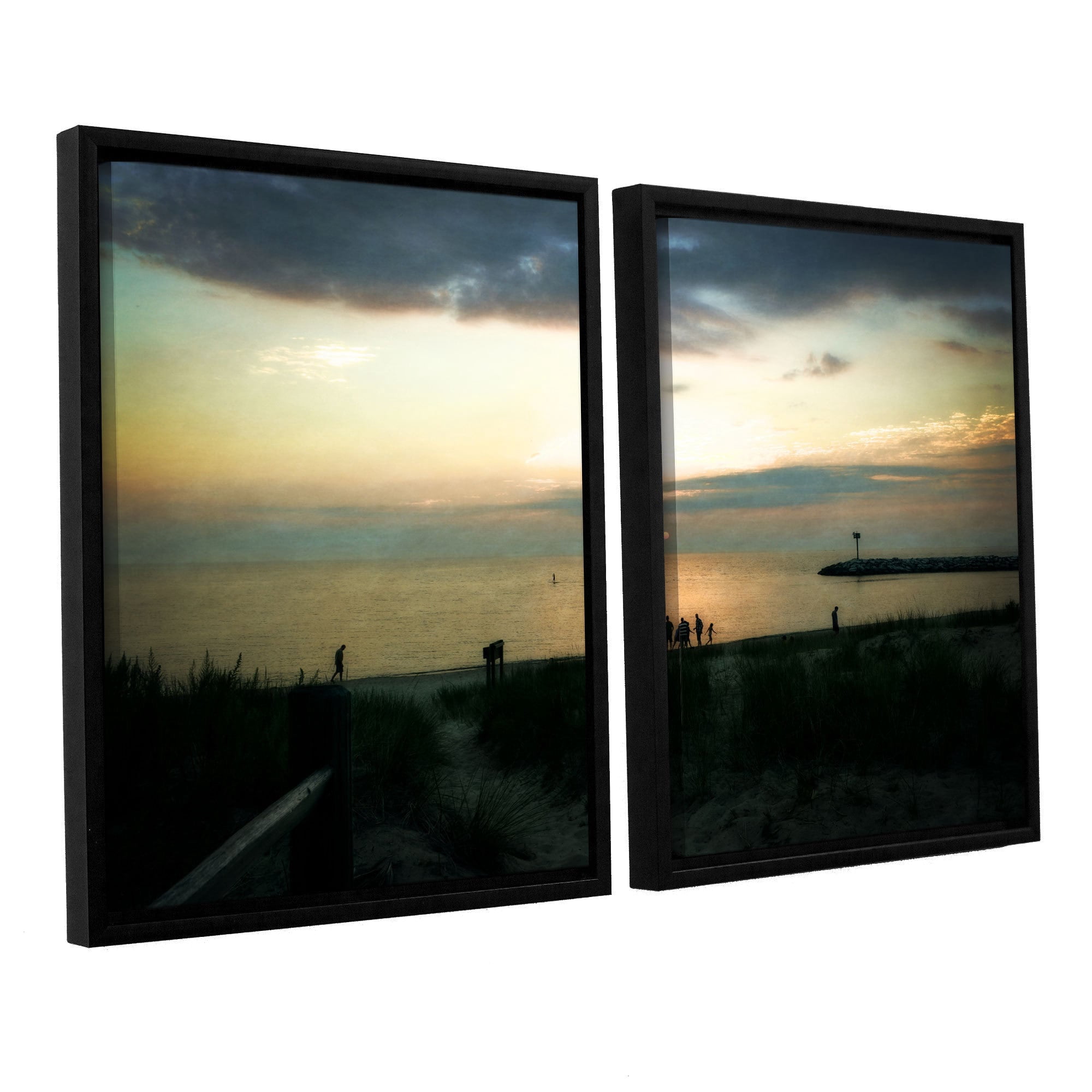 ArtWall Kevin Calkins "Last Night" 2-Piece Floater Framed Canvas Set