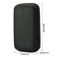 thumbnail image 3 of Earbud Carrying Case Rectangles Shape Small Hard EVA Case, MeshInner Pocket,Zippers Storage Bag for Earphone Data Cord, 3 of 8