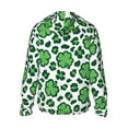 thumbnail image 3 of Balery Leopard print St. Patrick's Day Men's Women's UPF 50+ Sun Protection Lightweight Hoodie Performance Long Sleeve Shirt for Fishing Running-X-Large, 3 of 9