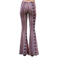 thumbnail image 4 of Daisy Del Sol High Waist Gypsy Comfy Yoga Ethnic Tribal Stretch Palazzo 70s Bell Bottom Fit to Flare Pants, 4 of 9