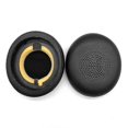 thumbnail image 1 of Leather For Jabra Elite 45h Evolve2 65 Headset Earpads Ear Pads Sponge Cushion, 1 of 5