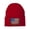 Red, variant on Tattered USA Flag Patch Cuffed Beanie - Red