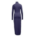 thumbnail image 5 of HJYCHN Womens Dresses Fashionable Long Sleeve Slim Fit Dress Ideal for Casual and Stylish Occasions Long Sleeve Dress for Women Dark Blue XXXXL, 5 of 5
