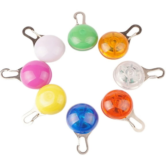 Janrevotw 8 Pack Dog Lights for Night Walking, 3 Modes Dog Collar Light for Night Time, IP68 Waterproof Dog Lights Clip On, LED Safety Light for Large Medium Small Pets, Running, Camping, Climbing