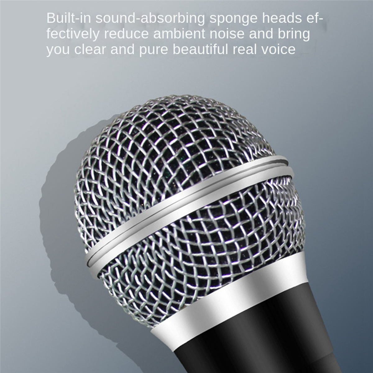 2X Handheld Professional Wired Dynamic Microphone Clear Voice Mic for Karaoke Vocal Music Performance