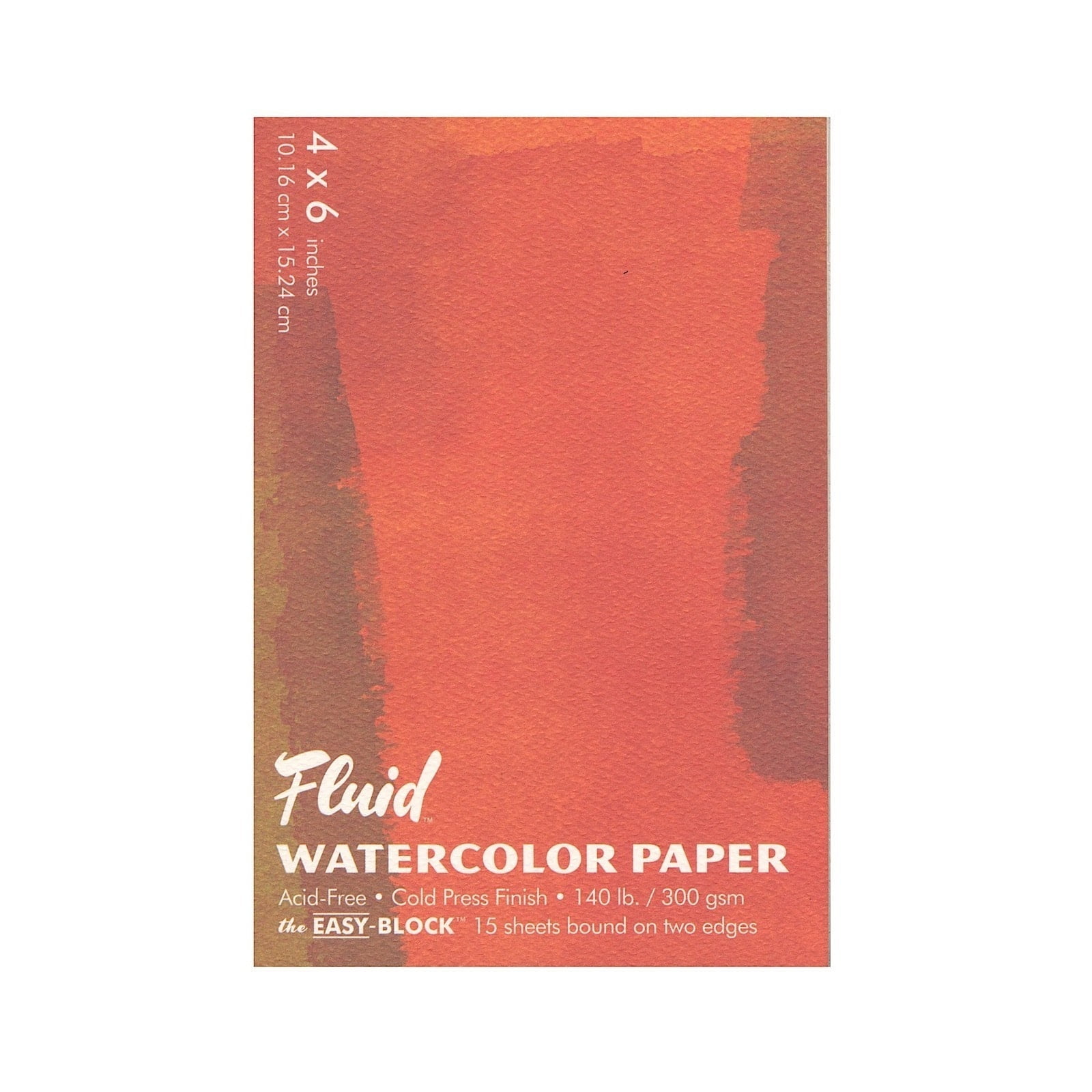 Global Art Fluid Watercolor Paper Block, Cold-Press, 16in x 20in 15 Sheets/Pad