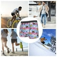 thumbnail image 6 of Wukai Bees And Daisies Striped Print Men’s Underwear Breathable Boxer Briefs,&nbsp;Moisture Wicking & Breathable-Large, 6 of 7