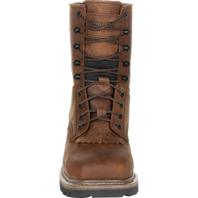 Rocky square steel toe cheap boots