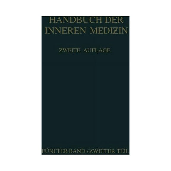 Handbuch Der Inneren Medizin Erkrankungen Des Nervensystems, Book 5, (Paperback)