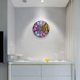 thumbnail image 5 of Yayeee Wall Clock Battery Operated 11.9" Silent Quartz Non-Ticking for Living Room Decor, Green Wavy Plaid, 5 of 8