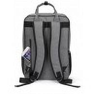 K-Cliffs  17" Laptop Backpack,  High School, College Bookbag, Polyester, Light Grey, Unisex, Polyester