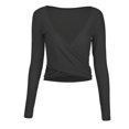 thumbnail image 3 of Top corto de gimnasia para mujer, camisa deportiva para Yoga, camisetas ligeras de manga larga, camisetas de entrenamiento de malla, cubierta de secado rápido, blusa de Fitness, chaqueta, 3 of 5