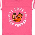 thumbnail image 4 of Inktastic I Love Red Pandas Boys or Girls Baby Bodysuit, 4 of 5