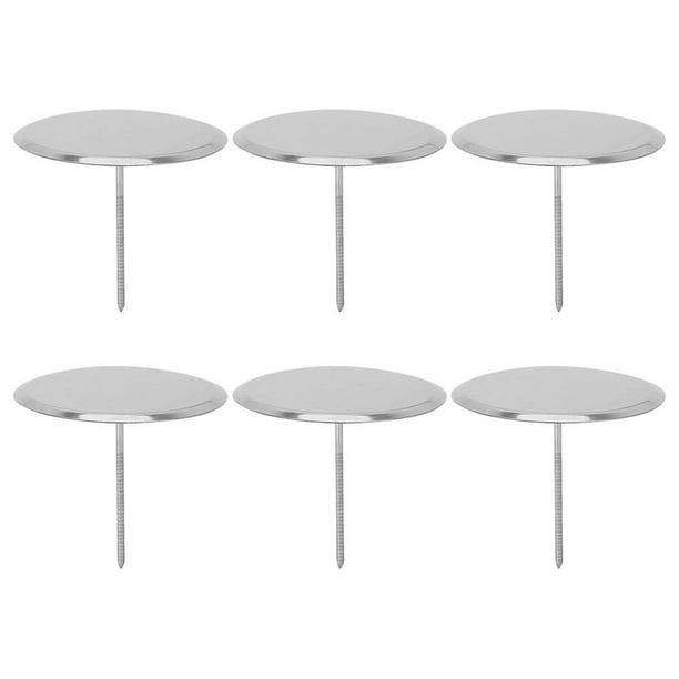 6pcs Cake de acero inoxidable Agujas de flores de pastelería Herramientas para hornear pasteles decorando uñas