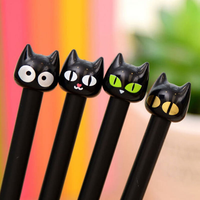 4pcs/lot Cut Kawaii Cat Style Gel Pen Creative Pens Office & School Supplies 