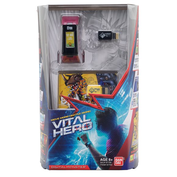 Reloj rastreador de actividad física Bandai Namco Digimon Vital Hero Red